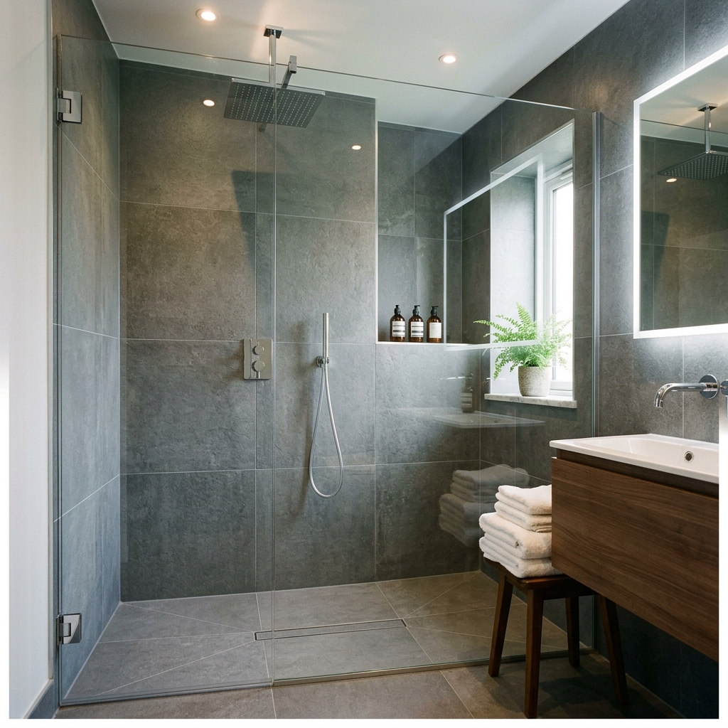 Modernes Badezimmer Referenz Details Dusche