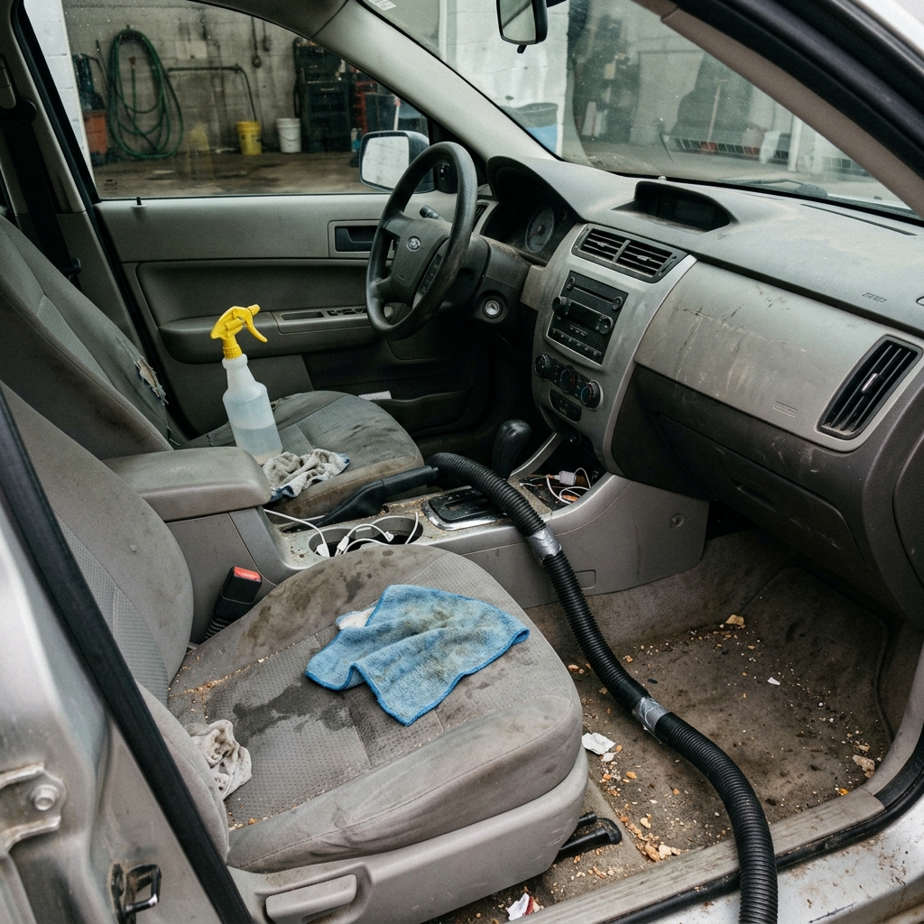 Unstrukturiertes Referenzbild Autoaufbereitung